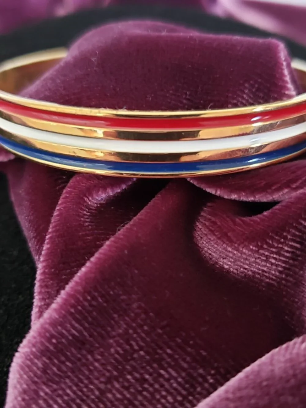 Bangle Bracelet Red White Blue USA